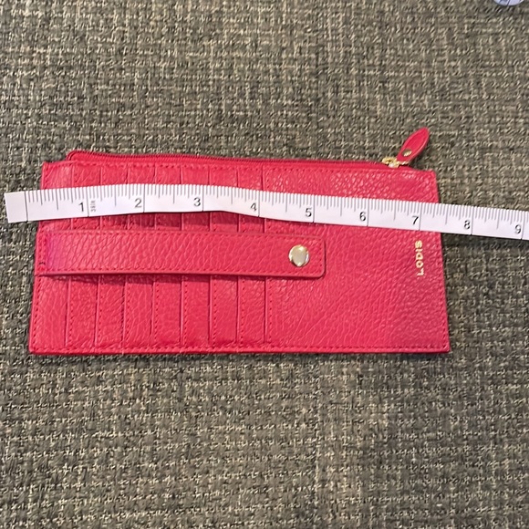Lodis red leather wallet - Picture 6 of 7